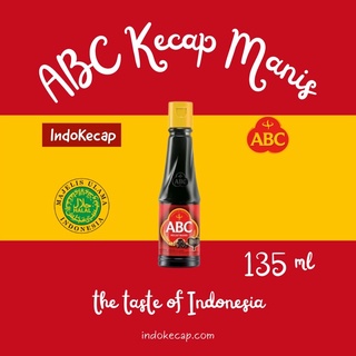 🔥🔥🔥ABC Kecap Manis 135 ml. (ABC Sweet Soy Sauce) (ซีอิ๊วดำหวาน ตรา เอบีซี )(ซอสอินโด)🔥🔥🔥