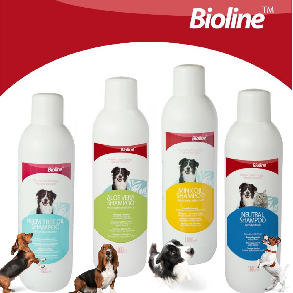 เเชมพูสุนัข bioline Shampoo 1,000ml.