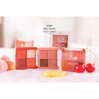 อายแชโดว์ 4 ช่อง นีคาร่า NEE CARA MINI FRUITS FOUR EYESHADOW #N319