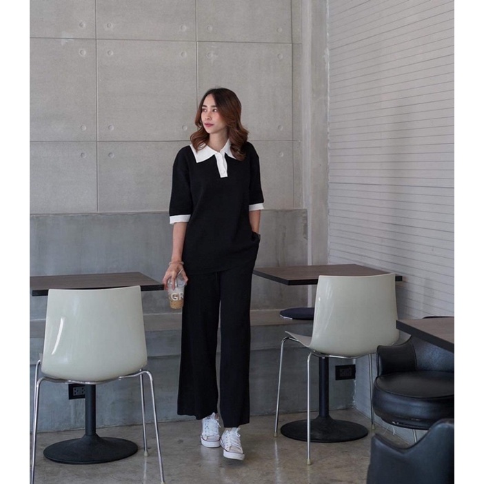 ACHITA SETชุดเซ็ตคอโปโลผู้หญิง