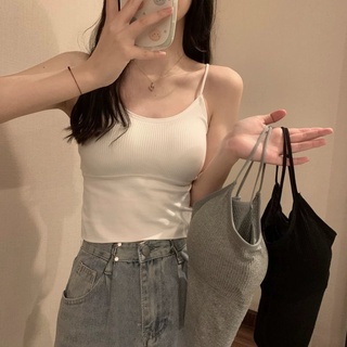 สลิงเซ็กซี่ ห่อหน้าอก ป้องกันแสงสะท้อน ท่อด้านบน สลิมฟิต เสื้อกั๊กยืดหยุ่น ถอดออกได้ แผ่นหน้าอก