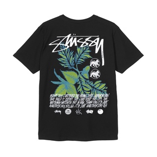 เสื้อยืดพิมพ์ลายแฟชั่น STUSSY เสื้อยืดบาน สวยหรู