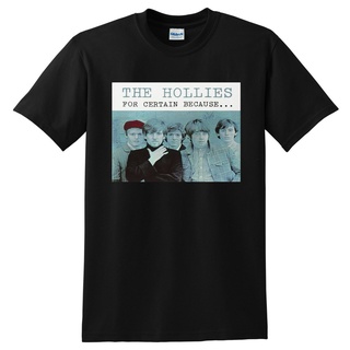 T-shirt  เสื้อยืดแฟชั่น พิมพ์ลาย The Hollies สําหรับ Cern Because Vinyl Cd CoverS-5XL