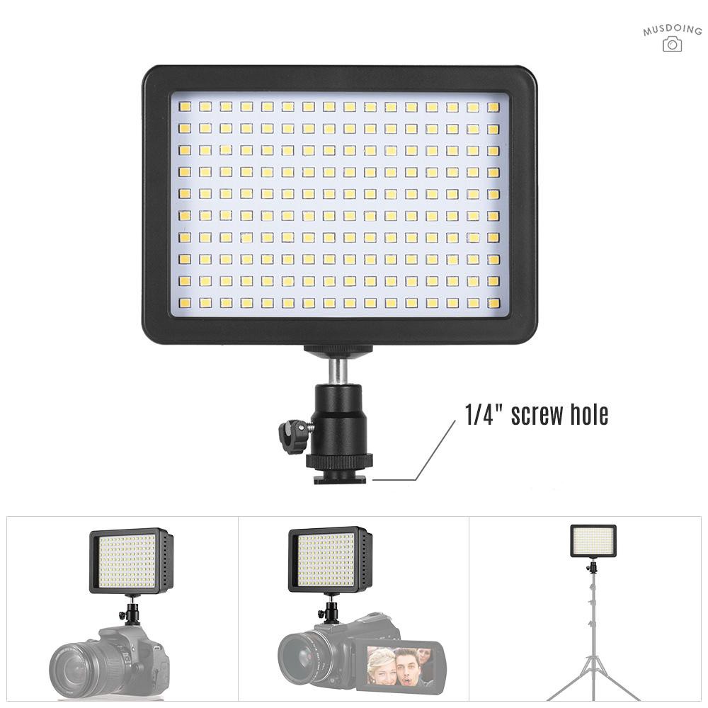 【musd】Andoer W160 LED Video Light Camera Lamp Dimmable 5600K Color