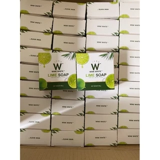 สบู่มะนาววิ้งค์ไวท์ สบู่วิงค์ไวท์ ปรับผิวกระจ่างใส 🍋80 กรัม