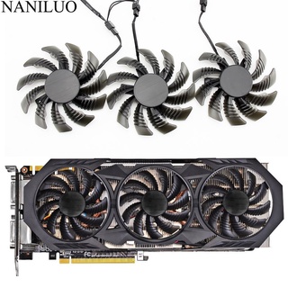 3pcs/lot 75MM PLD08010S12H GTX970 VGA GPU Cooler Fan Apply For Gigabyte GV-N970WF3 GV-N970G1 GAMING Graphics Cards AsRep