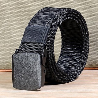 เข็มขัดผ้าสุภาพบุรุษ Formal Nylon Men Belt (สีน้ำเงิน)