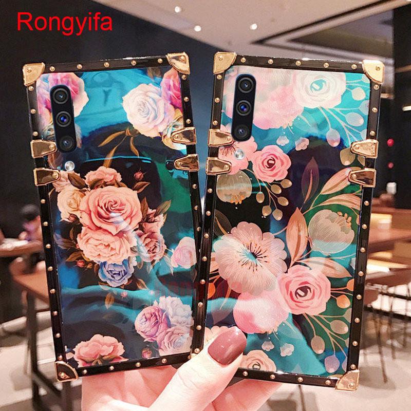 For Samsung Galaxy A70 A50 A50S A30S A30 A20 A10 A40S M20 M10 J6+ J4+ S9 S8 S10 Plus Note 8 9 S10e flower case cover