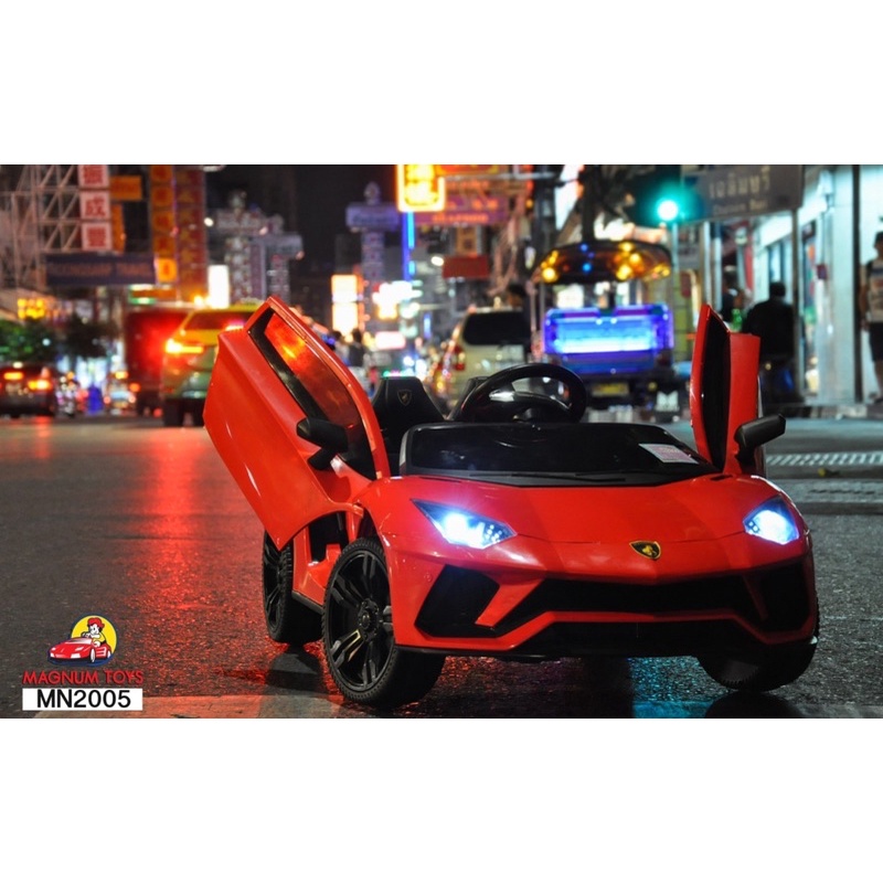 Lamborghini Aventador🏎 แลมโบรุ่นท็อป ขับเอง+มือถือ+รีโมท +บลูทูธเปิดเพลงผ่านมือถือ 📲🎶 MN2005