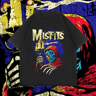 เสื้อยืดโอเวอร์ไซส์(OVERSIZED) Misfits | เสื้อยืด สไตล์วินเทจ | เสื้อยืด พิมพ์ลายวงดนตรี | เสื้อยืด พิมพ์ลาย Bootleg | T