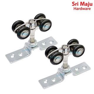 Maju SDR-AZ ลูกกลิ้งประตูบานเลื่อน และพับได้ 80 กก. สําหรับแขวนประตูสไลด์ไม้ Roda Pintu Tarik Tolak