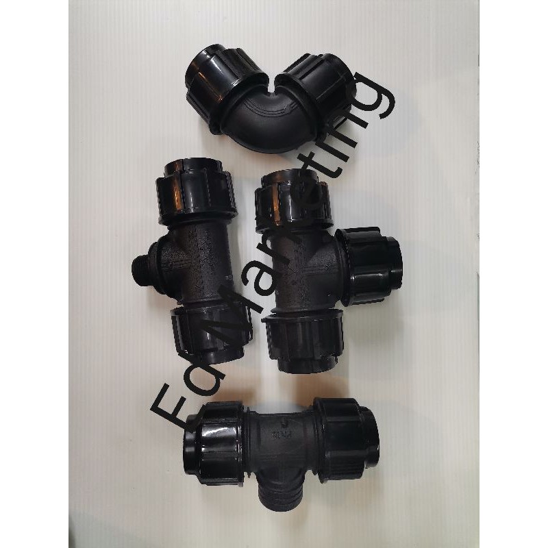 HDPE POLY FITTING 32mm EQUALI BEND / TEE