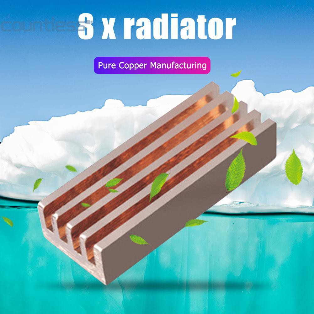 Cou Laptop RAM Memory Chip Cooler Radiator 8X Adhesive Sticker Copper ...