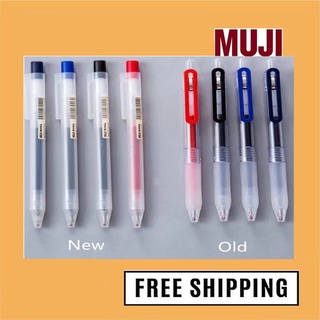 ปากกาเจล MUJl 0.5 มม. 0.38 มม. 4 ด้าม 10 ไส้ สไตล์ญี่ปุ่น สํ…