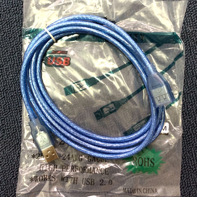 สายเพิ่มความสาย USB 2.0 (28 AWG + 24 AWG) 1.8 M