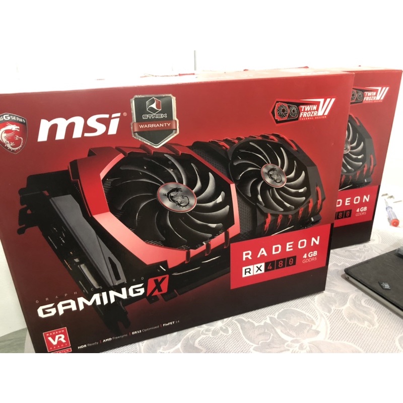 rx480 msi 4gb มือสองครบกล่อง