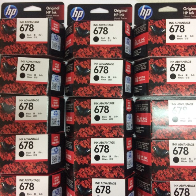 ตลับแท้ใหม่ HP 678 สีดำ