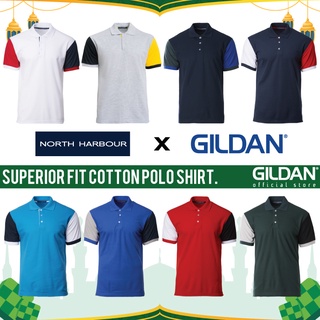 Gildan x NORTH HARBOUR เสื้อโปโล ผ้าฝ้าย พรีเมี่ยม สําหรับผู้ชาย และผู้หญิง NHB2300