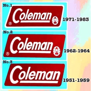 Decal Coleman  สติ๊กเกอร์แบบลอกน้ำสำหรับติดตะเกียงและเตา