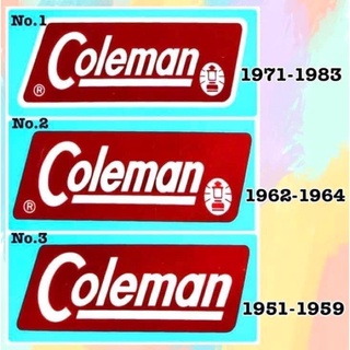 Decal Coleman  สติ๊กเกอร์แบบลอกน้ำสำหรับติดตะเกียงและเตา