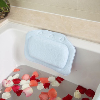 【บลูไดมอนด์】Soft Bathtub Pillow Headrest Waterproof PVC Bath Pillows Cushion Head Neck Rest Pillows With Suction Cups Ba