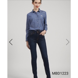 Mc Jeans กางเกงยีนส์ทรงขาเดฟ เอวสูง MBD-1223 สียีนส์