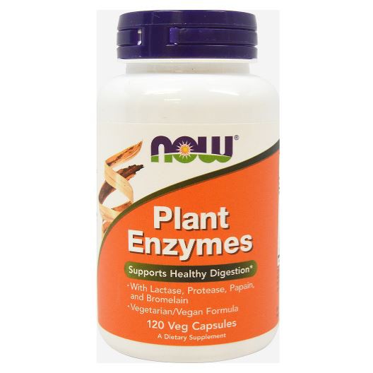 Now Foods, Plant Enzymes [ 120 Veg Capsules ] with Multi-Enzyme ,Bromelain ,Papain ,Lactase ,Cellula