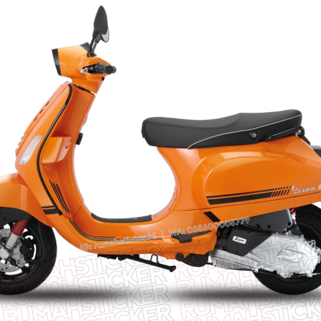 สติ๊กเกอร์ตัดสติ๊กเกอร์ CUSTOM STRIPING รุ่น VESPA S 125 S125