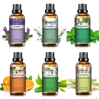 【Limited: Buy 3 get 1 free】PHATOIL 30ML Ylang ylang Lemon Vanilla Plant Essential Oil for Aromatherapy Humidifier Oils T