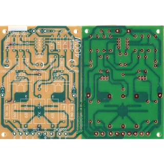 แผ่นเปล่าวงจร ปริ้น741 โครงงานบอร์ดขยายเสียง 741-400W บอร์ด741 แผ่นปริ้น741 สำหรับประกอบเอง