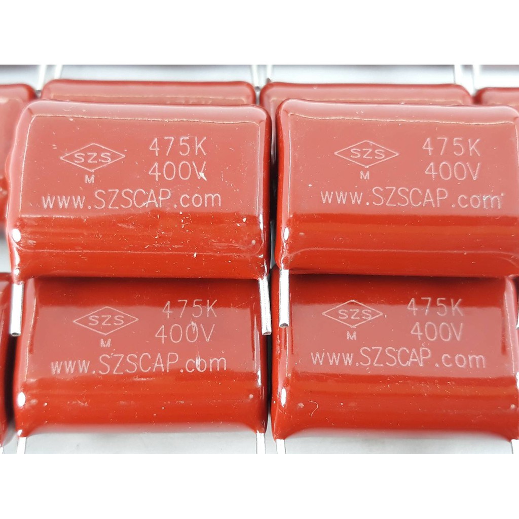 ตัวเก็บประจุ CBB 475K400V (SZSCAP) ตัวเก็บประจุฟิล์มแรงดันสูง / เครื่องเชื่อมอินเวอร์เตอร์ตัวเก็บประ