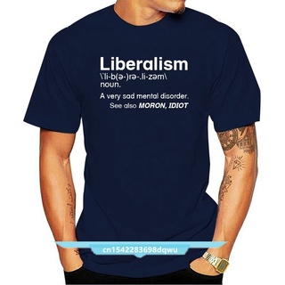 เสื้อยืดผ้าฝ้ายพิมพ์ลายขายดี เสื้อยืด พิมพ์ลาย Liberalism Is A Mental Disorder แฟชั่นตลก สไตล์ทางการเมือง สําหรับผู้ชาย