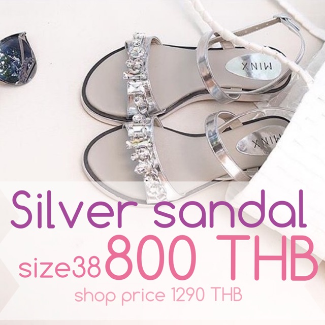 Silver sandal from minxshoes