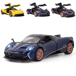 1:32 Pagani Huayra โมเดลรถยนต์อัลลอย มีเสียง และไฟ ของเล่นสําหรับเด็ก