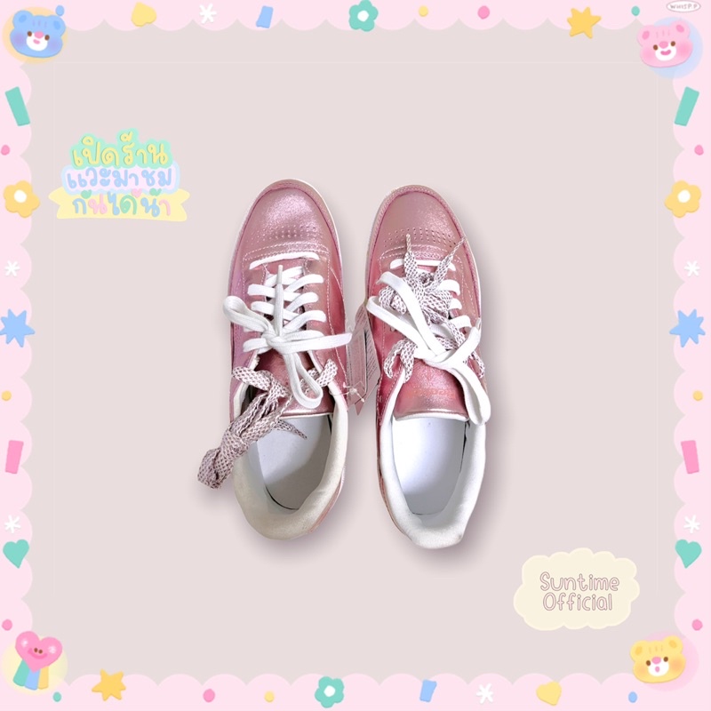 Pink Shine Sneakers (Reebok Classic) - รองเท้าผ้าใบ USA 8