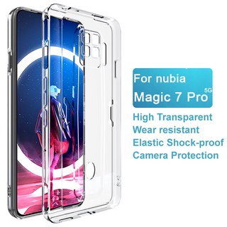 Nubia Red Magic 7 Pro 5G TPU ซิลิโคน ฝาหลัง imak เจลลี่นิ่ม เคสโทรศัพท์ กันกระแทก ใส เคสป้องกัน