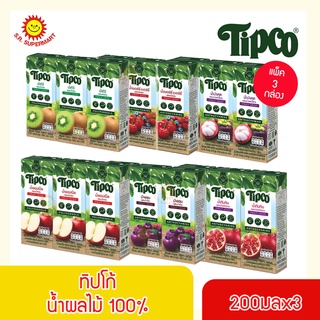 ทิปโก้ น้ำพรุนผสมน้ำองุ่น 100% ขนาด 200 มล./แพ็ค 3 กล่อง