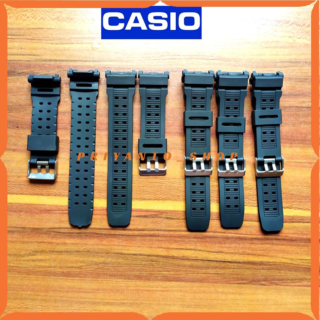 Casio G-Shock mudman G-9000 G-9010 สายนาฬิกา GSHOCK G9010 G9000 สีดํา