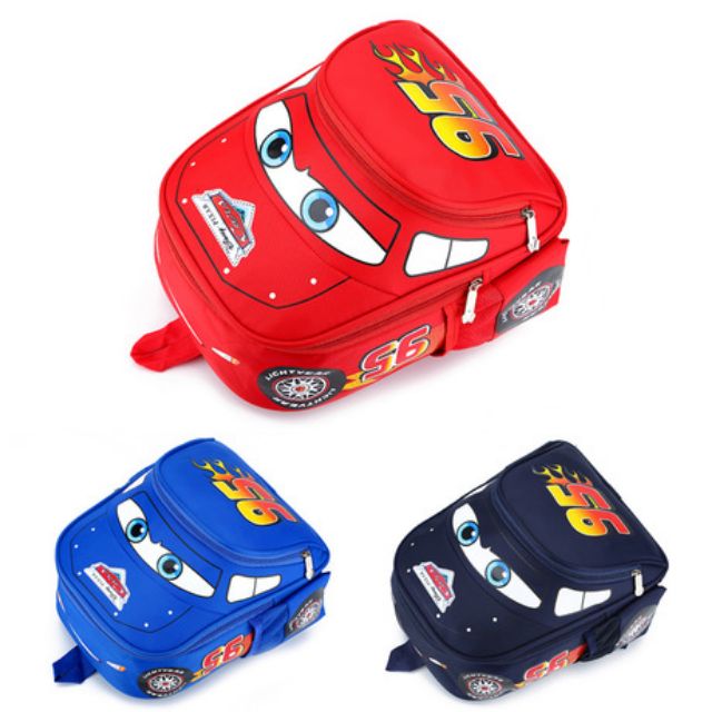 กระเป๋าเป้เด็ก กระเป๋านักเรียน น้องเตรียมอนุบาล รูปรถ Cars