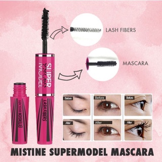 ￼*ของแท้/พร้อมส่ง* Mistine Super Model Miracle Lash mascara มิสทิน ซุปเปอร์ โมเดล มิราเคิล แลช มาสคาร่า🔥ปีผลิตใหม่2022