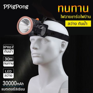 ไฟฉายคาดหัวชาร์จไฟบ้าน ไฟฉายติดศรีษะ ไฟฉายติดหน้าผาก  ไฟคาดหัว หัวไฟ กรีดยาง ส่องสัตว์ แบตเตอรี่ลิเธียมไอออน