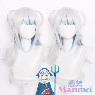 Manmei Hololive English Cosplay Gawr Gura Wig Cute Wigs