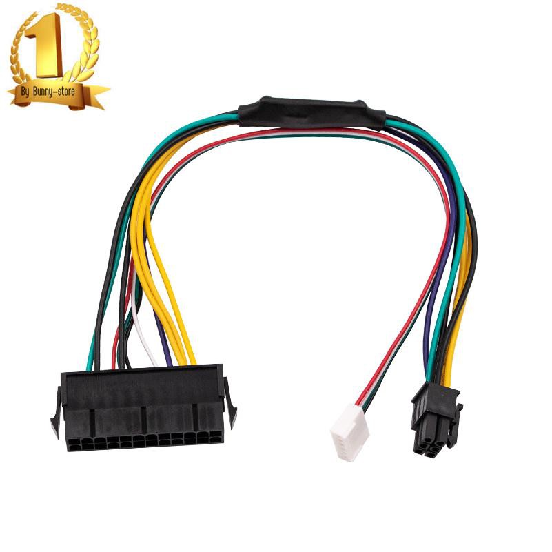 ATX 24pin เมนบอร์ด 2 พอร์ต 6Pin อะแดปเตอร์ 18AWG PSU สายไฟสำหรับ HP Z220 Z230 SFF mainboard Server W