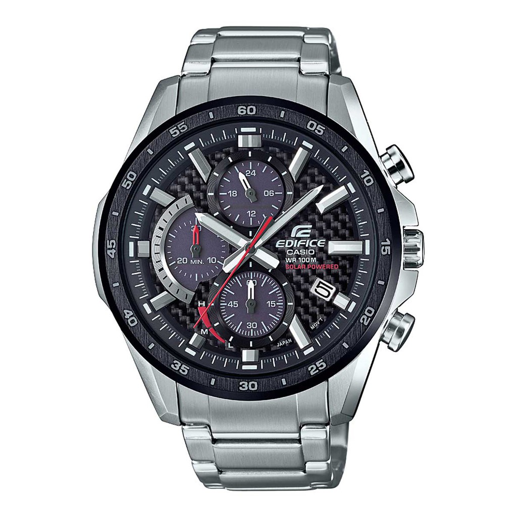 นาฬิกาข้อมือ EDIFICE รุ่น EQS-900DB-1AVUDF สีดำ Fashion นาฬิกา ผู้ชาย รุ่นนี้เป็นแบบโครโนกราฟพลังงานแสงอาทิตย์ล่าสุดจา