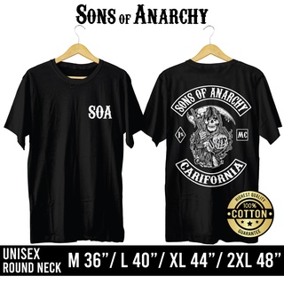 FullyShop เสื้อยืดคอกลมสกรีนลาย SONS OF ANARCHY (แขนสั้น)