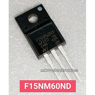 F15NM60ND , STF15NM60ND , 15NM60 , MOSFET N-Cnannel 14A 650V TO-220FP 1PCS 1ตัว