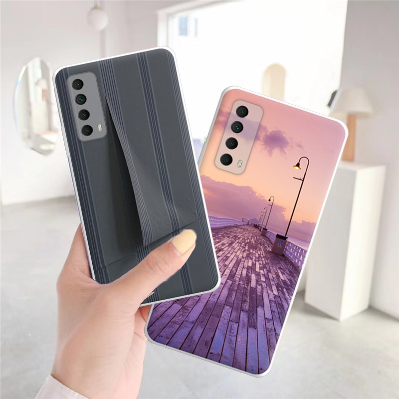 สําหรับ Huawei Y7a TPU ซิลิโคน Anti-fall Full Clear Cover สําหรับ Huawei Y7a Case