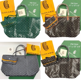 ‼️สอบถามstock ก่อนกดสั่ง Goyard St louis pm กระเป๋า โกยาด ดำ น้ำตาล เทา เขียว เหลือง ของแท้ ส่งฟรี EMS ทั้งร้าน