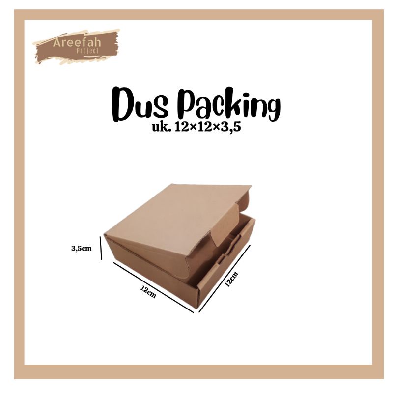 CARDBOARD / CARDBOARD BOX / DI CUT PACKING CARDBOARD ขนาด 12x12x3.5 ซม