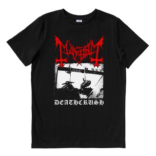 เสื้อยืดโอเวอร์ไซส์Mayhem - DEATHCRUSH | เสื้อยืด พิมพ์ลายวงดนตรี | เพลงเมอร์ช | Unisex | เสื้อยืด พิมพ์ลายดนตรี | โลหะส